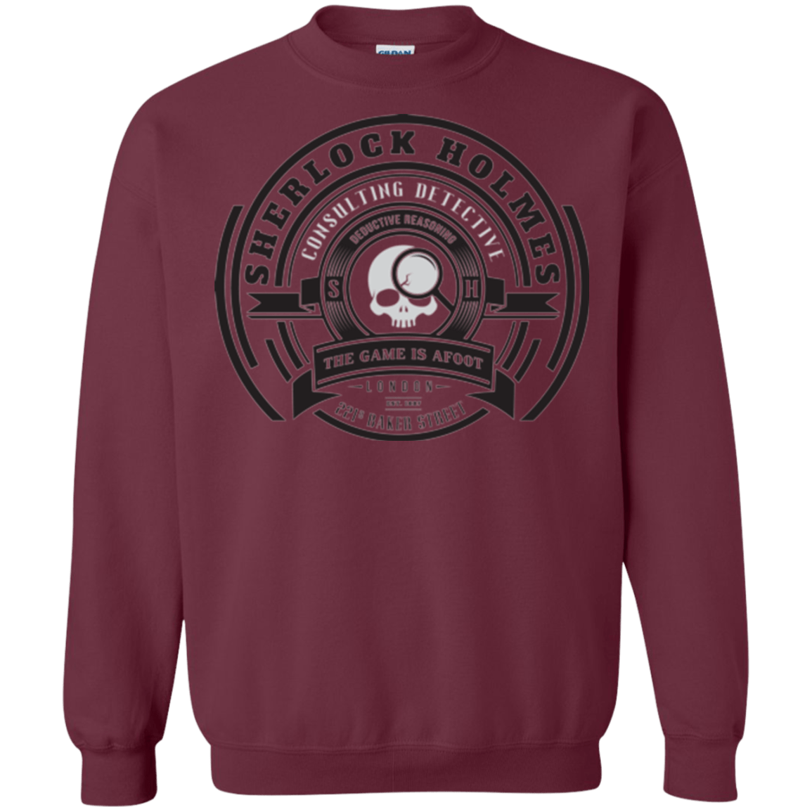 Sweatshirts Maroon / Small Sherlock Holmes Crewneck Sweatshirt