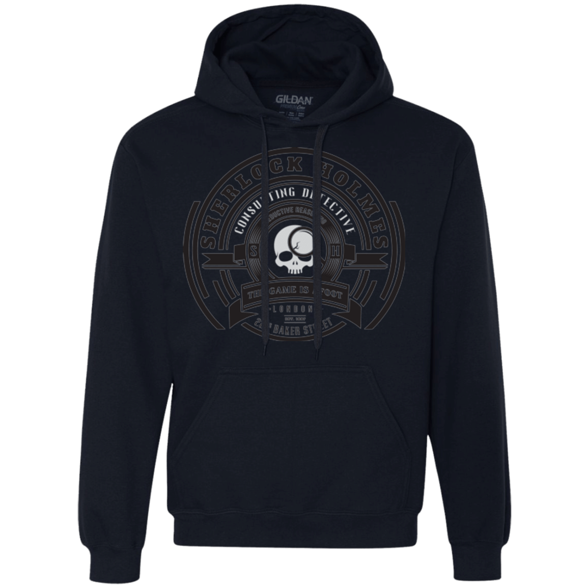 Sweatshirts Navy / Small Sherlock Holmes Premium Fleece Hoodie