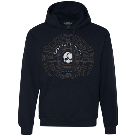 Sweatshirts Navy / Small Sherlock Holmes Premium Fleece Hoodie