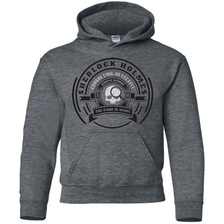 Sweatshirts Dark Heather / YS Sherlock Holmes Youth Hoodie