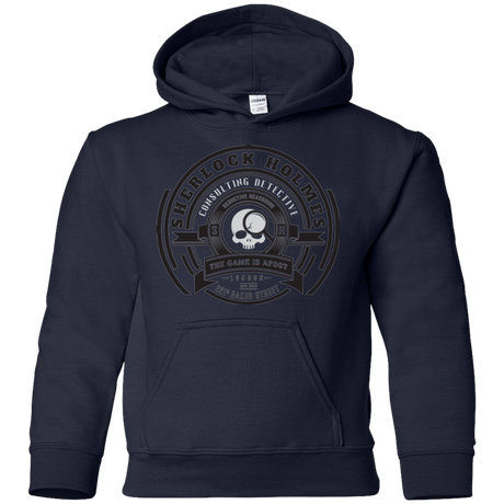 Sweatshirts Navy / YS Sherlock Holmes Youth Hoodie