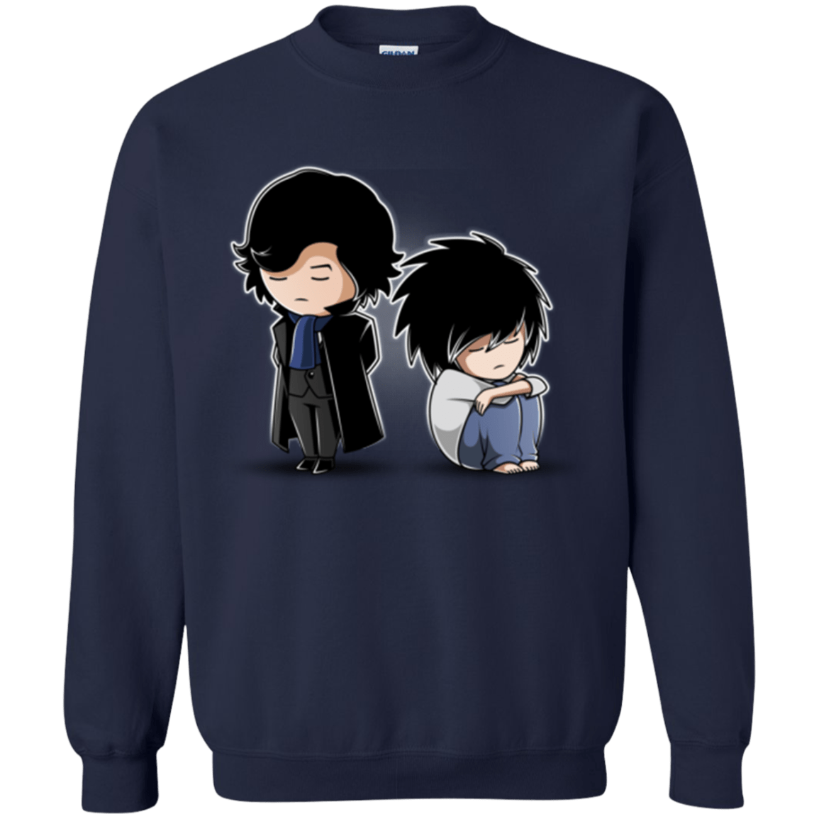 Sweatshirts Navy / Small SherLock2 Crewneck Sweatshirt