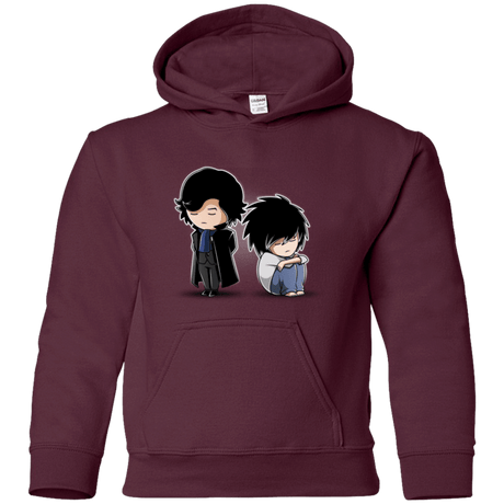 Sweatshirts Maroon / YS SherLock2 Youth Hoodie