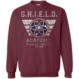 Sweatshirts Maroon / Small Shield Academy Crewneck Sweatshirt