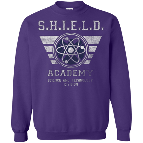 Sweatshirts Purple / Small Shield Academy Crewneck Sweatshirt