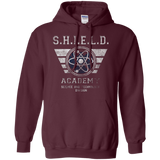 Sweatshirts Maroon / Small Shield Academy Pullover Hoodie