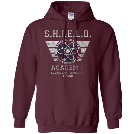 Sweatshirts Maroon / Small Shield Academy Pullover Hoodie