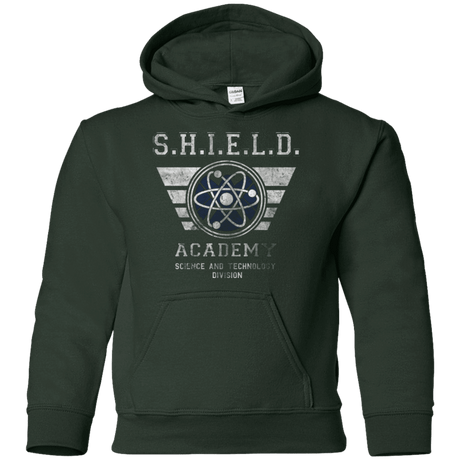 Sweatshirts Forest Green / YS Shield Academy Youth Hoodie