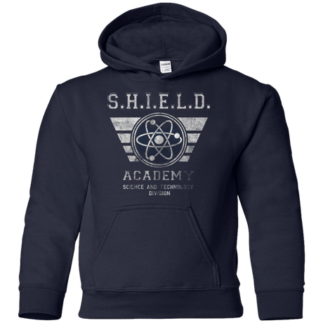 Sweatshirts Navy / YS Shield Academy Youth Hoodie