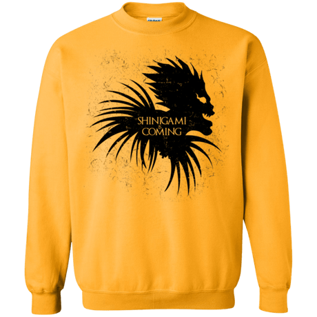 Sweatshirts Gold / Small Shinigami Is Coming Crewneck Sweatshirt