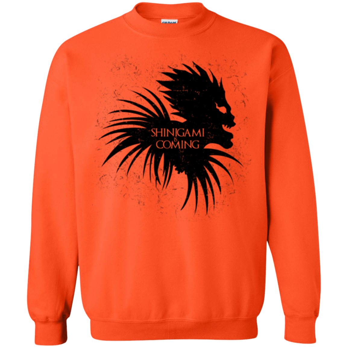 Sweatshirts Orange / Small Shinigami Is Coming Crewneck Sweatshirt