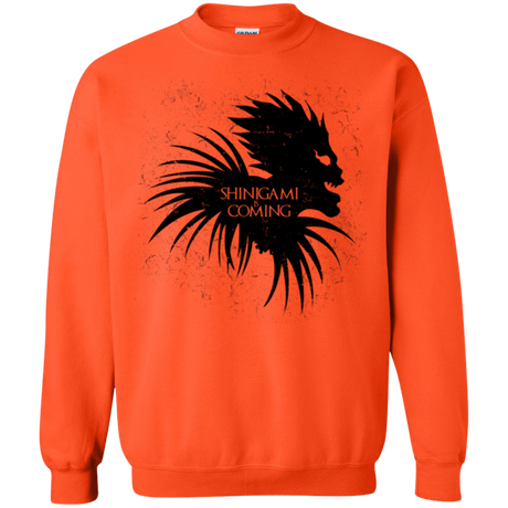 Sweatshirts Orange / Small Shinigami Is Coming Crewneck Sweatshirt