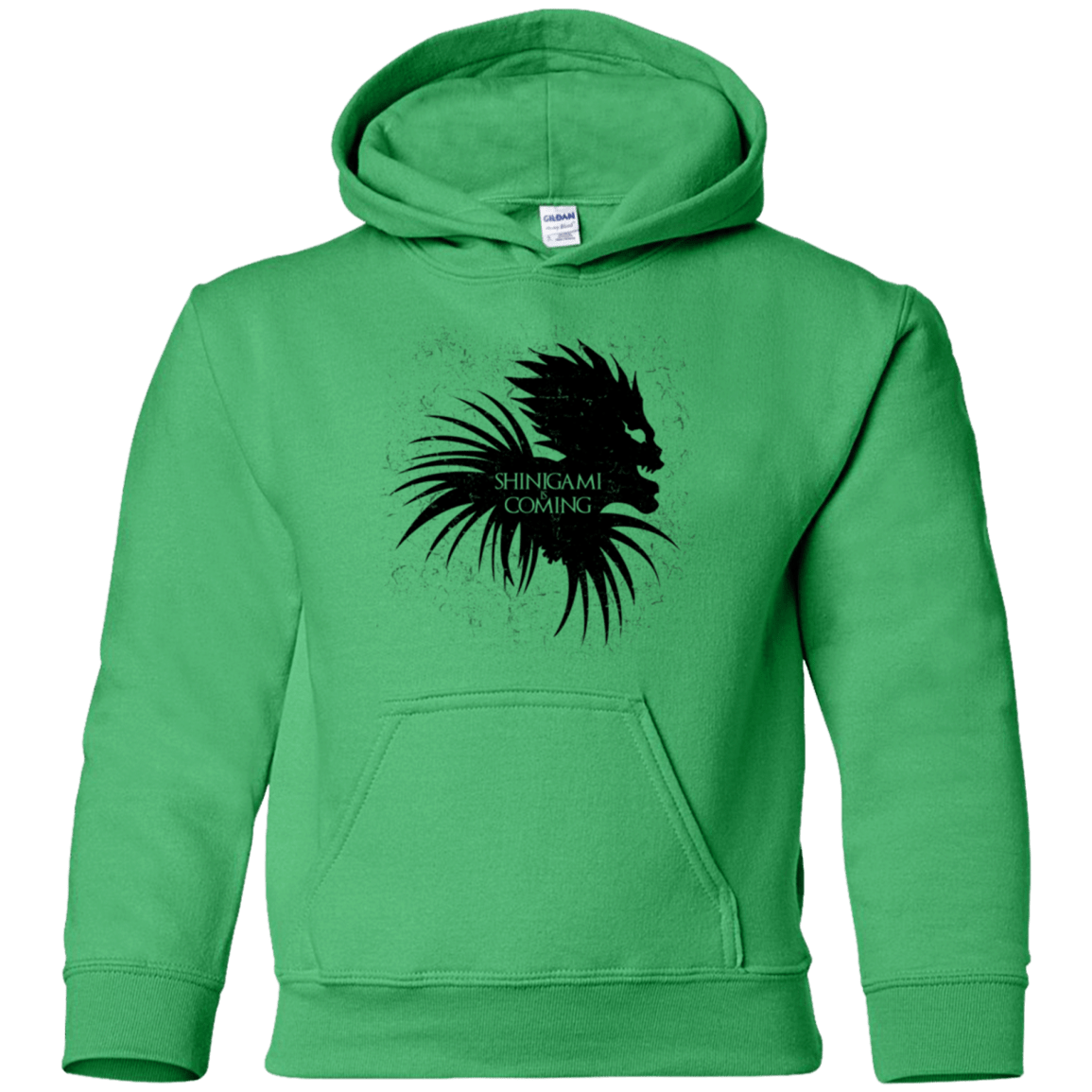 Sweatshirts Irish Green / YS Shinigami Is Coming Youth Hoodie