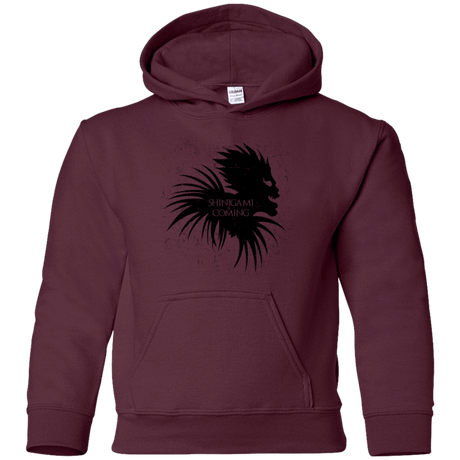Sweatshirts Maroon / YS Shinigami Is Coming Youth Hoodie