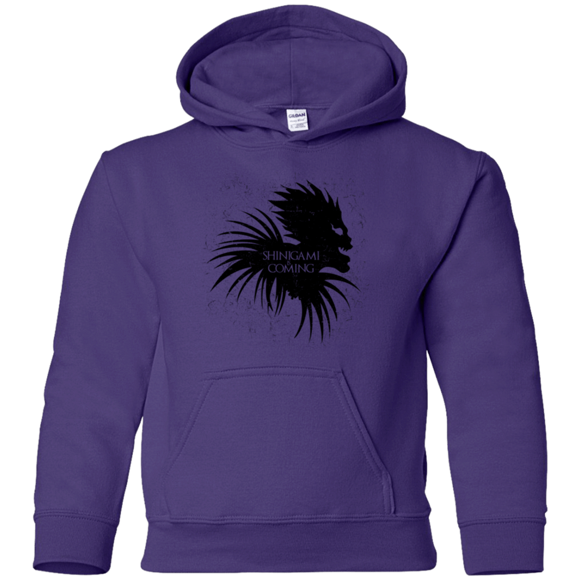 Sweatshirts Purple / YS Shinigami Is Coming Youth Hoodie