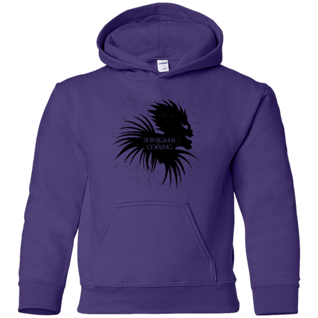 Sweatshirts Purple / YS Shinigami Is Coming Youth Hoodie