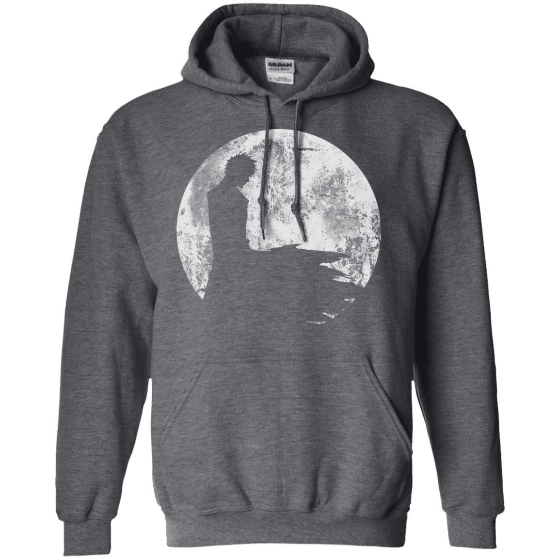 Sweatshirts Dark Heather / S Shinigami Moon Pullover Hoodie