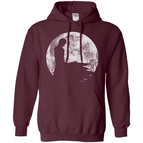 Sweatshirts Maroon / S Shinigami Moon Pullover Hoodie