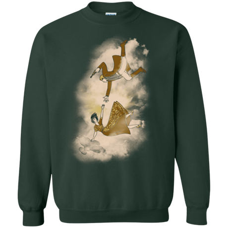 Sweatshirts Forest Green / Small Shiny Infinite Crewneck Sweatshirt