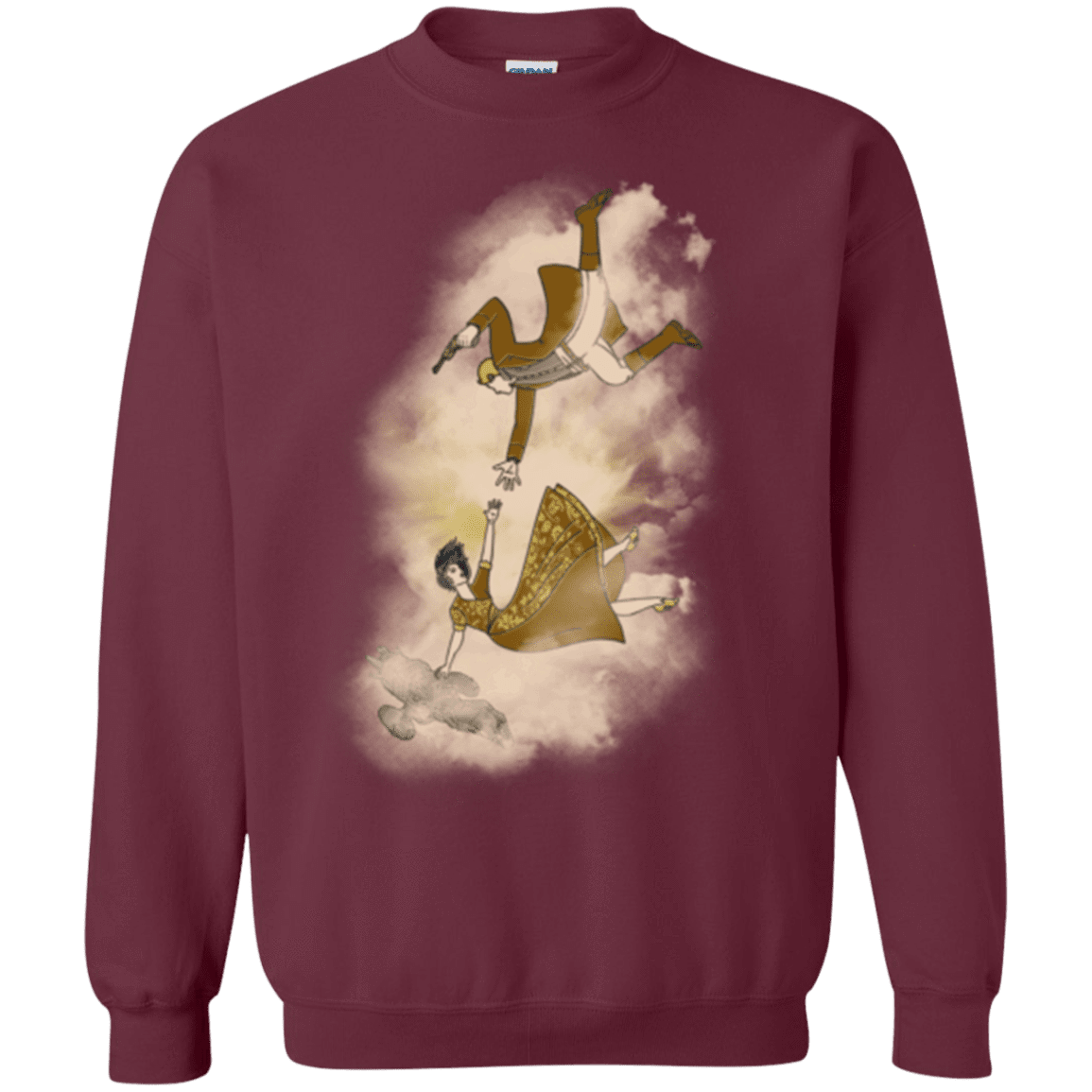 Sweatshirts Maroon / Small Shiny Infinite Crewneck Sweatshirt