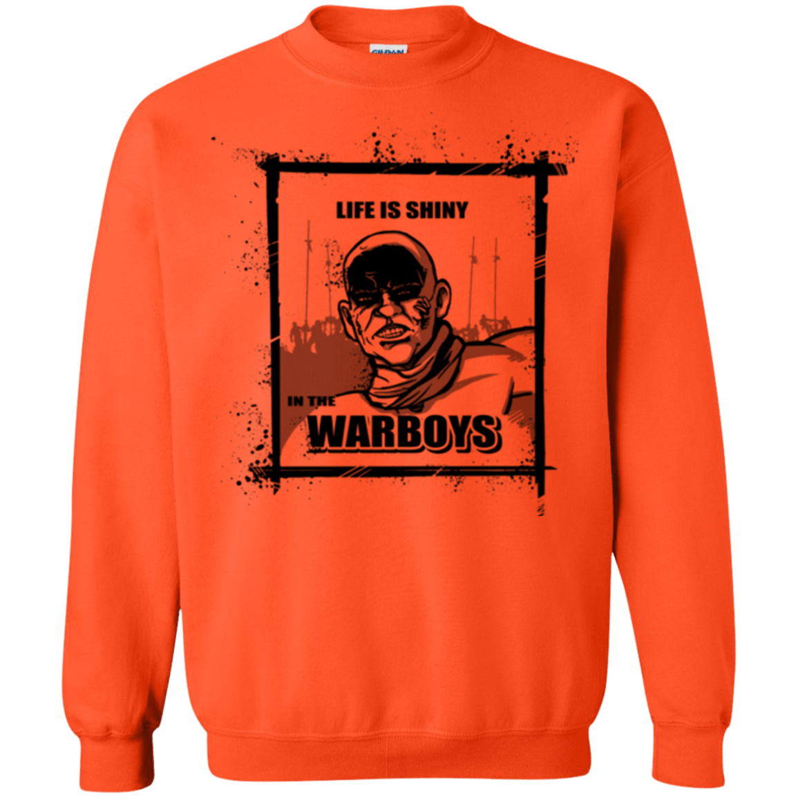 Sweatshirts Orange / Small Shiny Life Crewneck Sweatshirt
