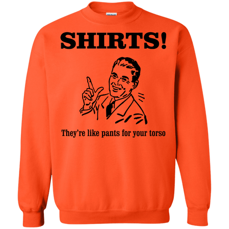 Sweatshirts Orange / Small Shirts like pants Crewneck Sweatshirt