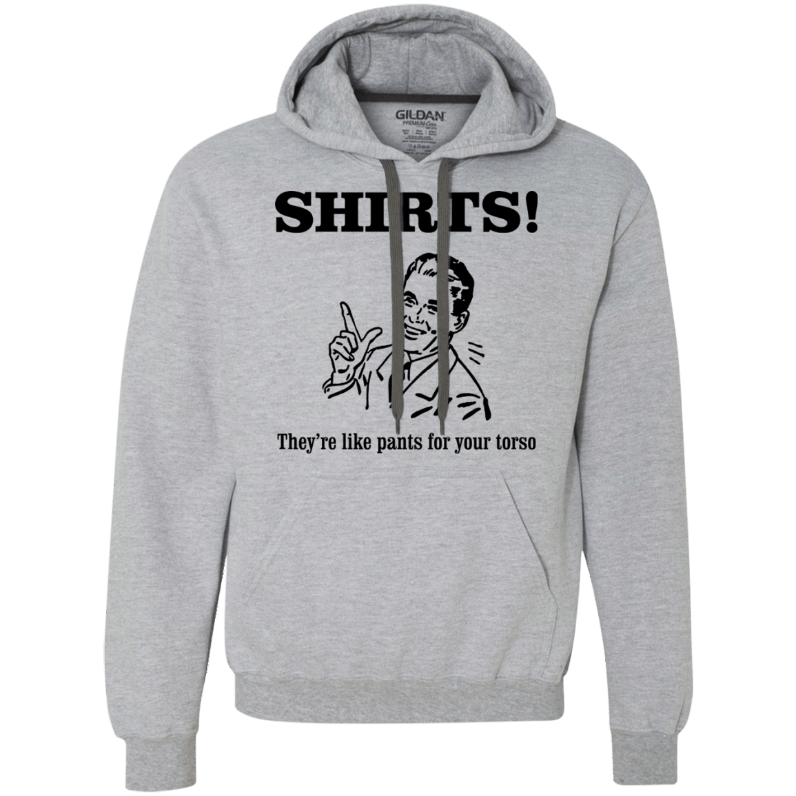 Sweatshirts Sport Grey / Small Shirts like pants Premium Fleece Hoodie
