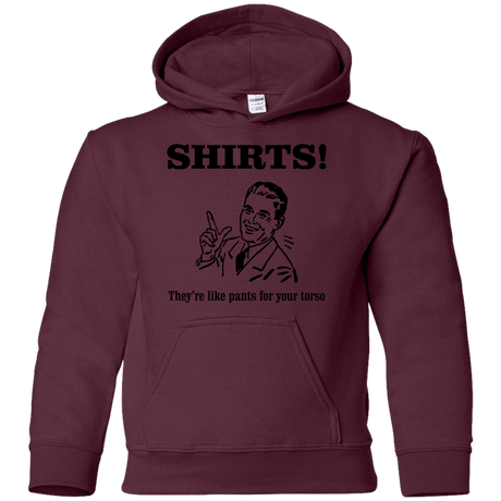 Sweatshirts Maroon / YS Shirts like pants Youth Hoodie