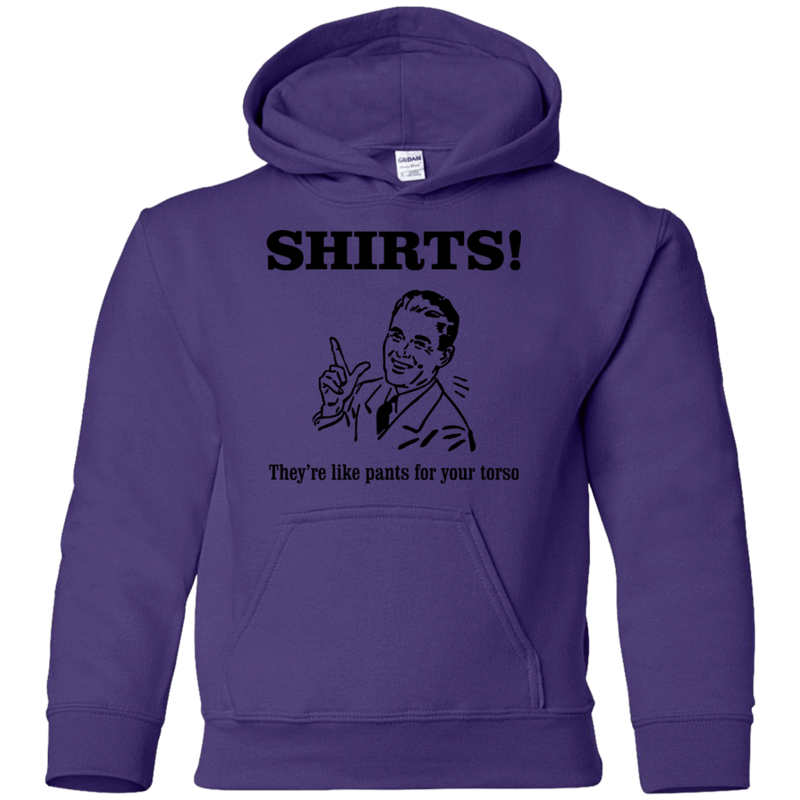 Sweatshirts Purple / YS Shirts like pants Youth Hoodie