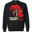 Sweatshirts Black / Small Shoot First Crewneck Sweatshirt