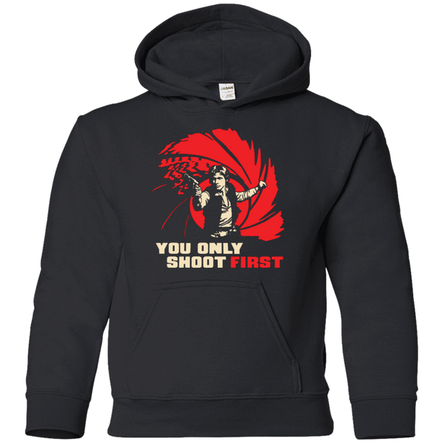 Sweatshirts Black / YS Shoot First Youth Hoodie