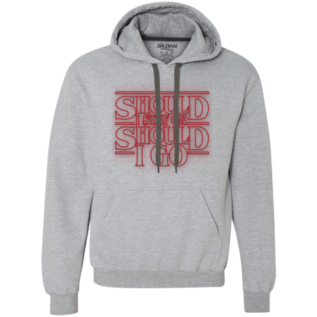 Sweatshirts Sport Grey / Small Should I Stay Or Should I Go Premium Fleece Hoodie