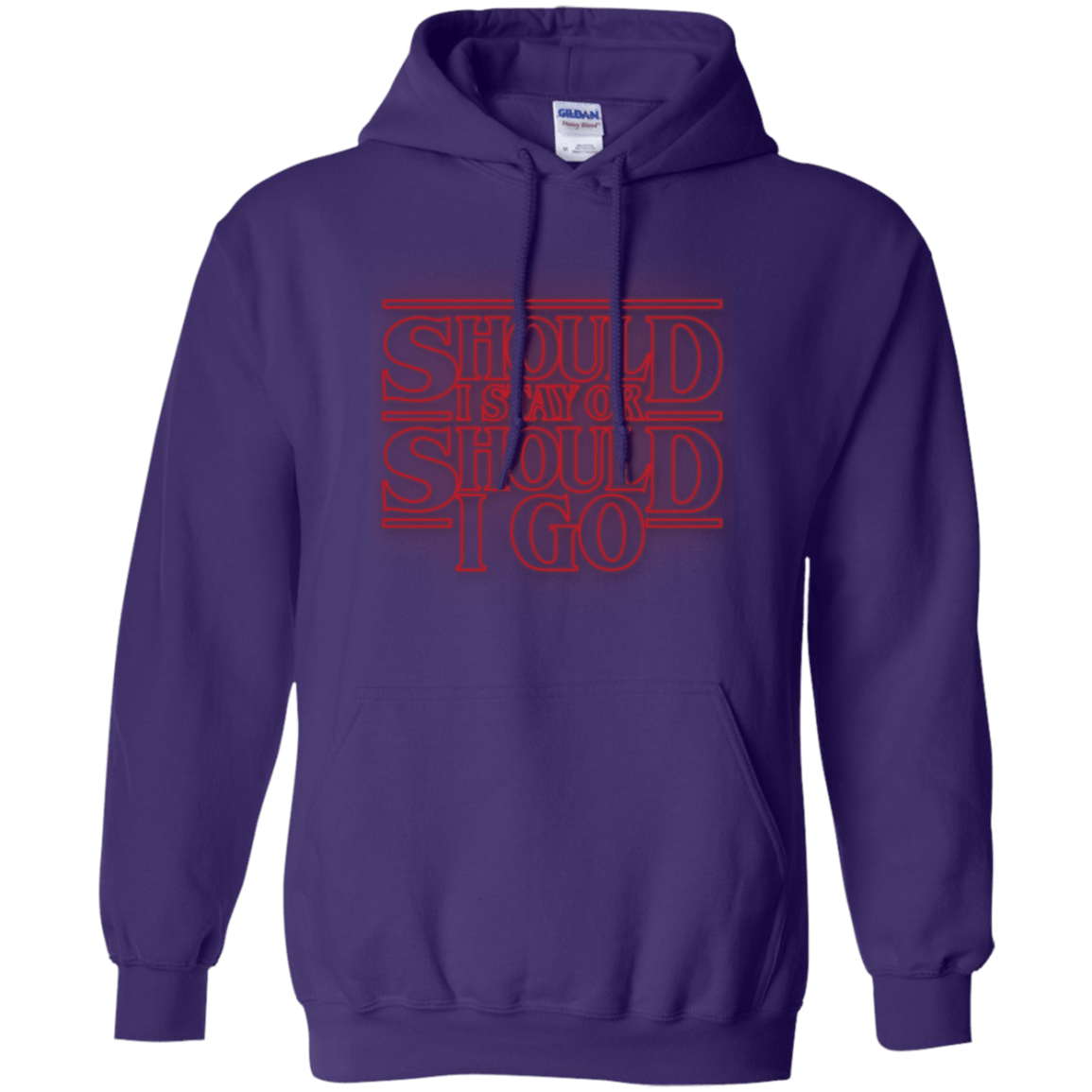 Sweatshirts Purple / Small Should I Stay Or Should I Go Pullover Hoodie