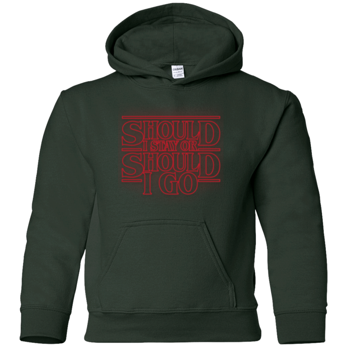 Sweatshirts Forest Green / YS Should I Stay Or Should I Go Youth Hoodie