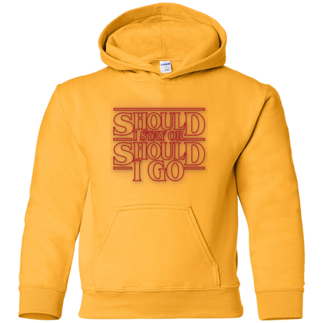Sweatshirts Gold / YS Should I Stay Or Should I Go Youth Hoodie