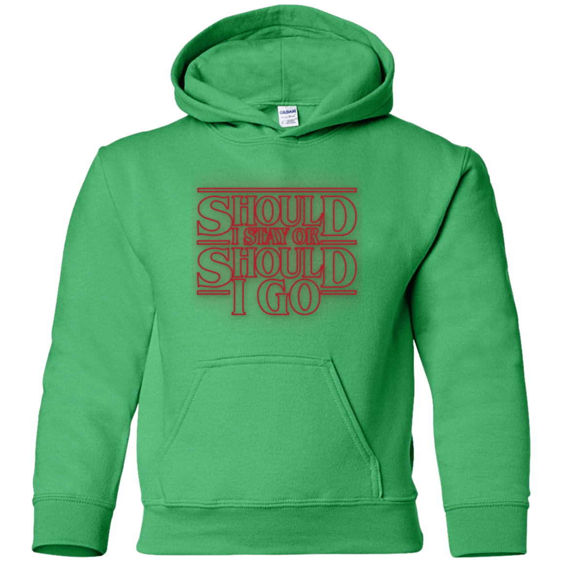Sweatshirts Irish Green / YS Should I Stay Or Should I Go Youth Hoodie