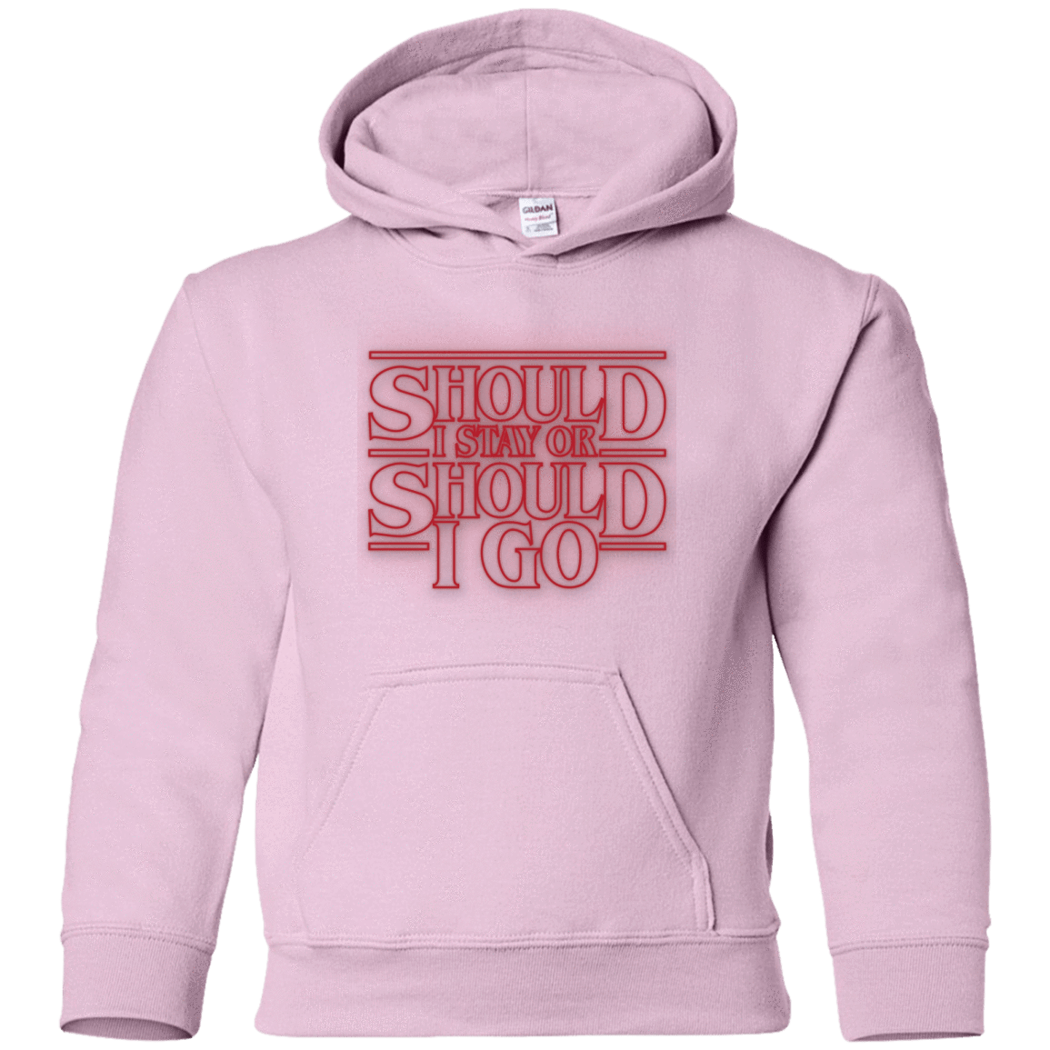 Sweatshirts Light Pink / YS Should I Stay Or Should I Go Youth Hoodie