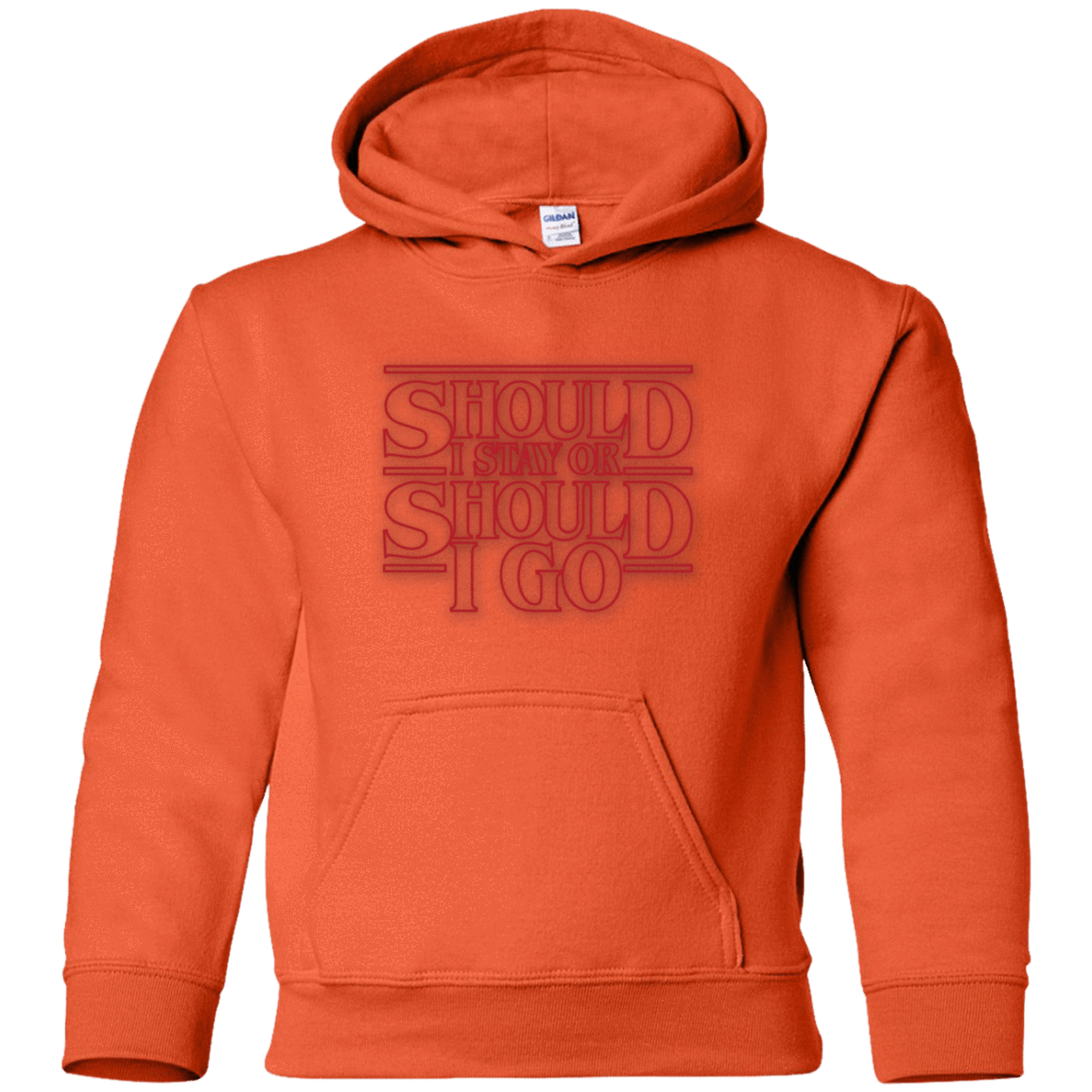 Sweatshirts Orange / YS Should I Stay Or Should I Go Youth Hoodie