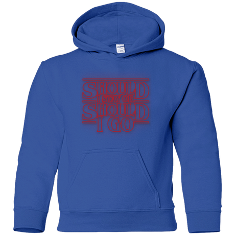 Sweatshirts Royal / YS Should I Stay Or Should I Go Youth Hoodie