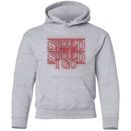 Sweatshirts Sport Grey / YS Should I Stay Or Should I Go Youth Hoodie