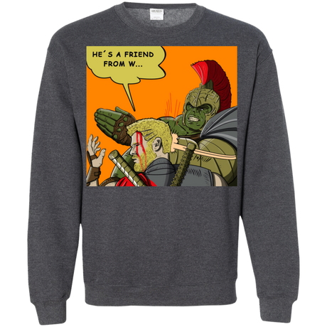 Sweatshirts Dark Heather / S Shut Up Crewneck Sweatshirt