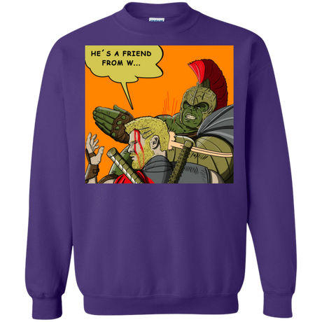 Sweatshirts Purple / S Shut Up Crewneck Sweatshirt