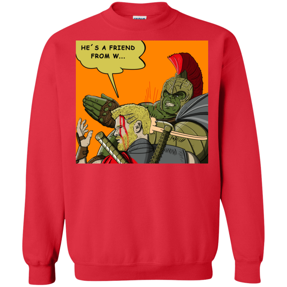 Sweatshirts Red / S Shut Up Crewneck Sweatshirt