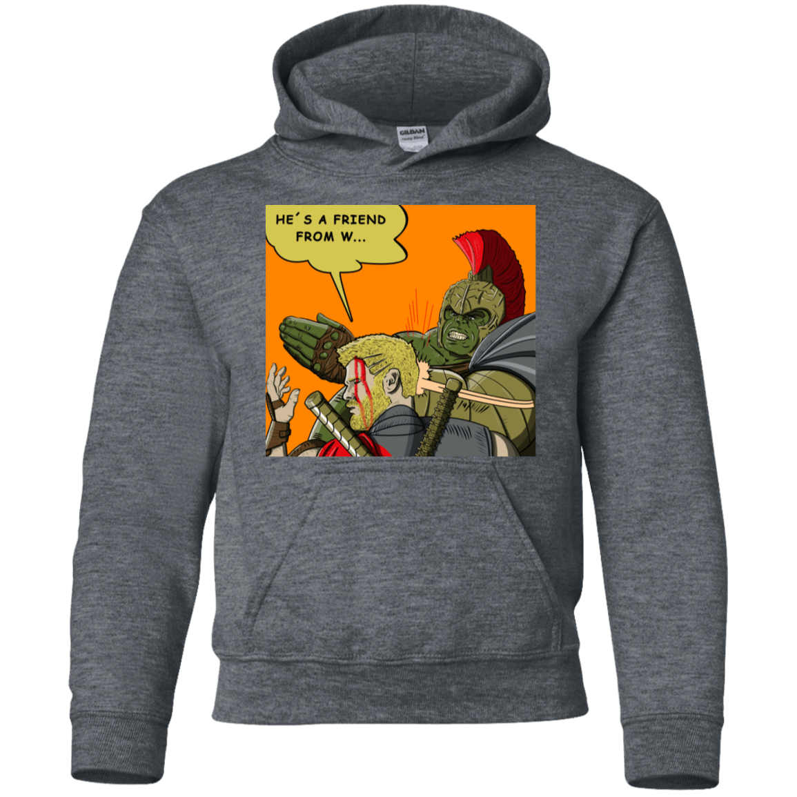 Sweatshirts Dark Heather / YS Shut Up Youth Hoodie