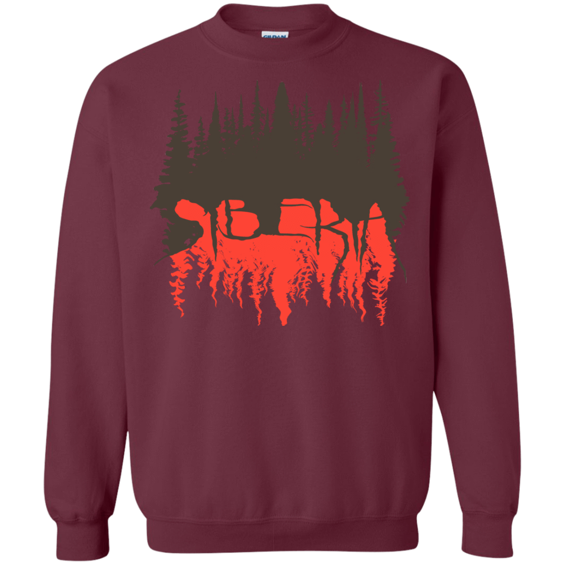 Sweatshirts Maroon / S Siberia Wilderness Crewneck Sweatshirt