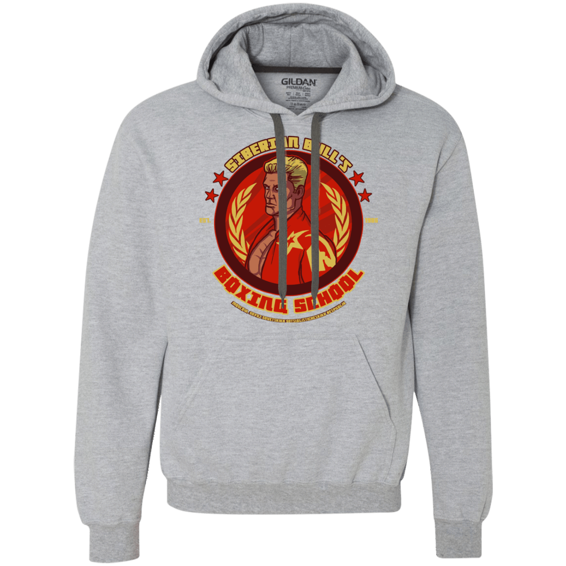 Sweatshirts Sport Grey / S Siberian Bull Premium Fleece Hoodie