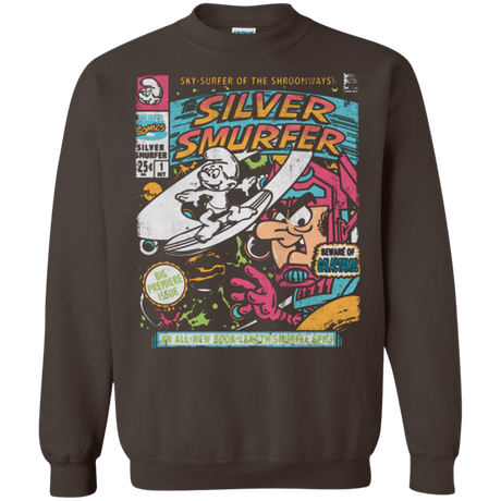 Sweatshirts Dark Chocolate / Small Silver Smurfer Crewneck Sweatshirt