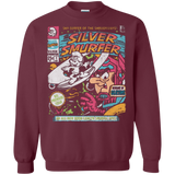 Sweatshirts Maroon / Small Silver Smurfer Crewneck Sweatshirt