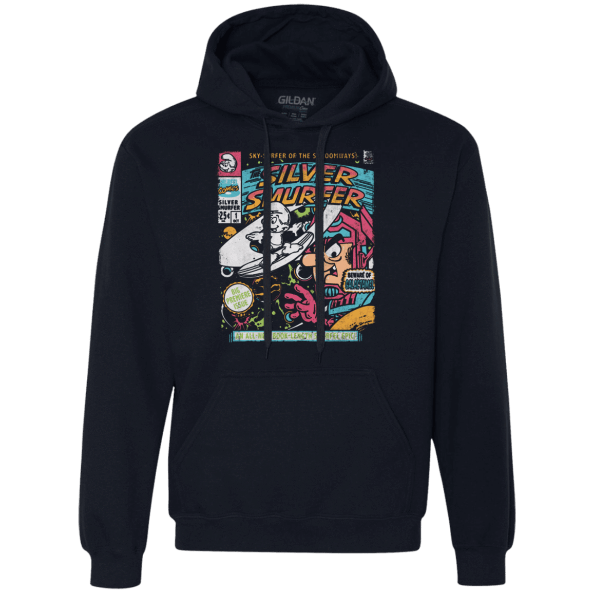 Sweatshirts Navy / Small Silver Smurfer Premium Fleece Hoodie