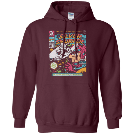 Sweatshirts Maroon / Small Silver Smurfer Pullover Hoodie